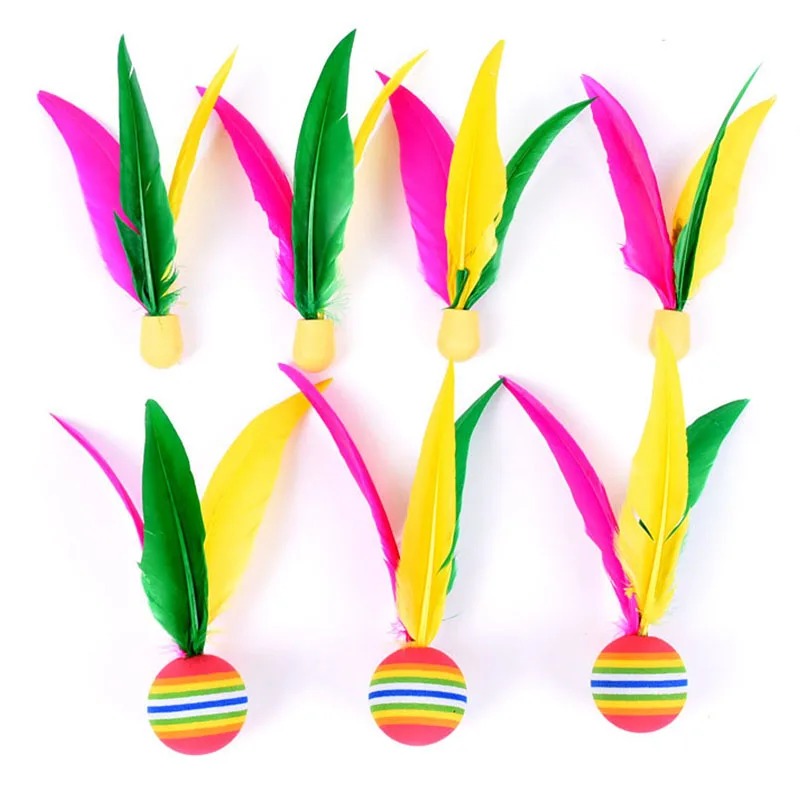 10Pcs Outdoor Badminton Balls  - Feather Shuttlecock ulasan dan harga