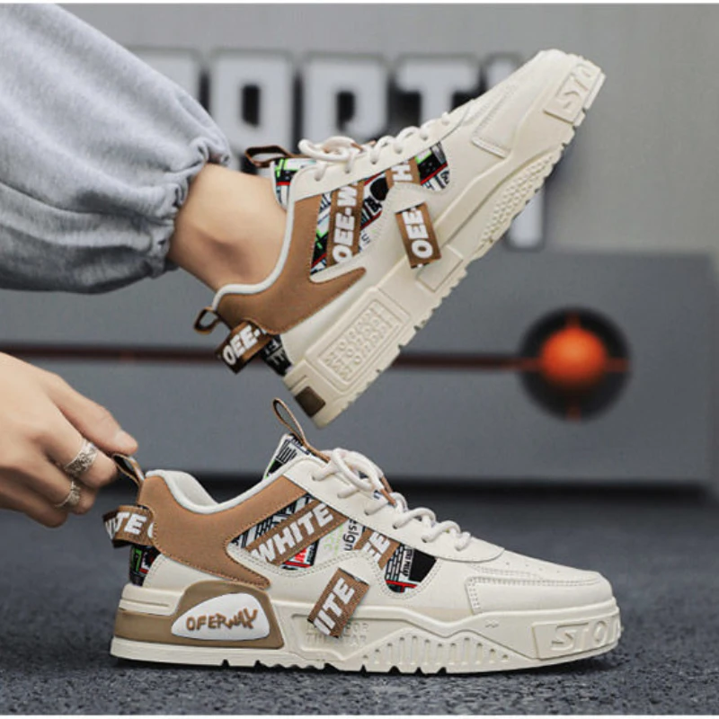 Casual Fashion Leather Sneaker - Badminton Shoes Men ulasan dan harga