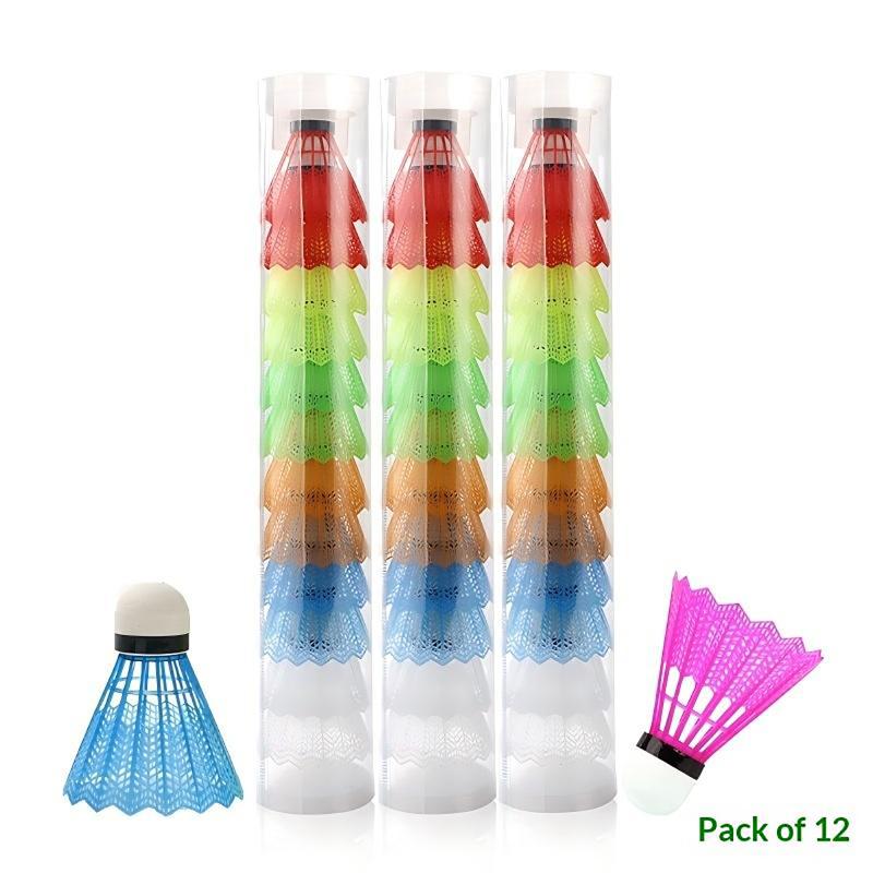 ~6/12Pack Durable Plastic Badm - Badminton Shuttlecock ulasan dan harga