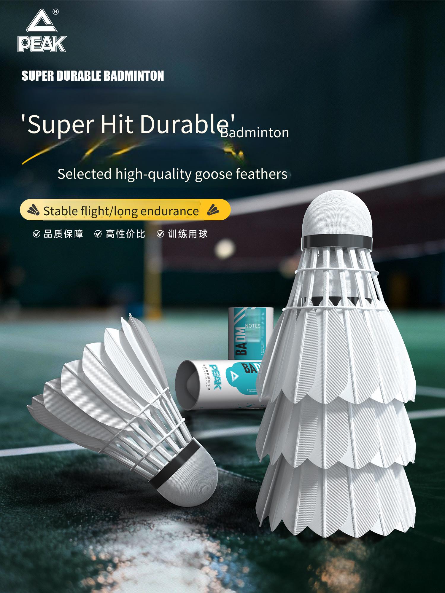 PEAK Goose Feather Badminton O - Feather Shuttlecock ulasan dan harga