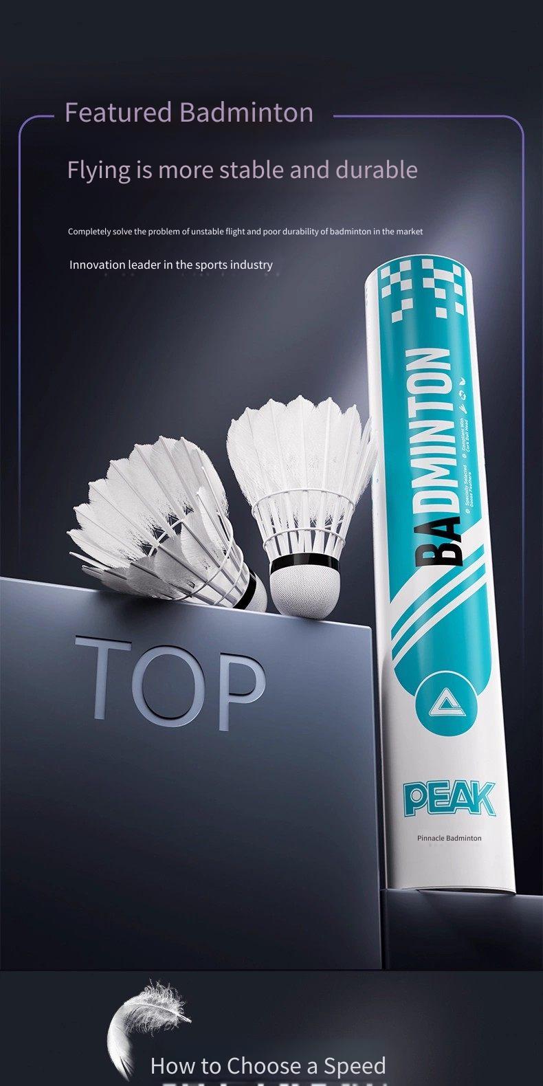 PEAK Goose Feather Badminton O - Feather Shuttlecock ulasan dan harga