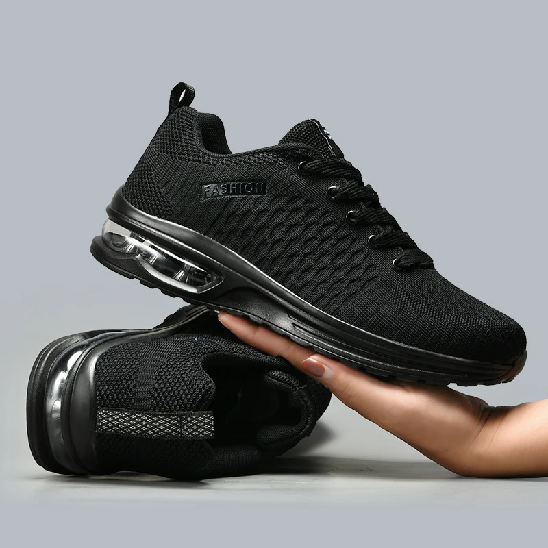 Men Running Shoes Lace Up Snea - Badminton Shoes Men ulasan dan harga