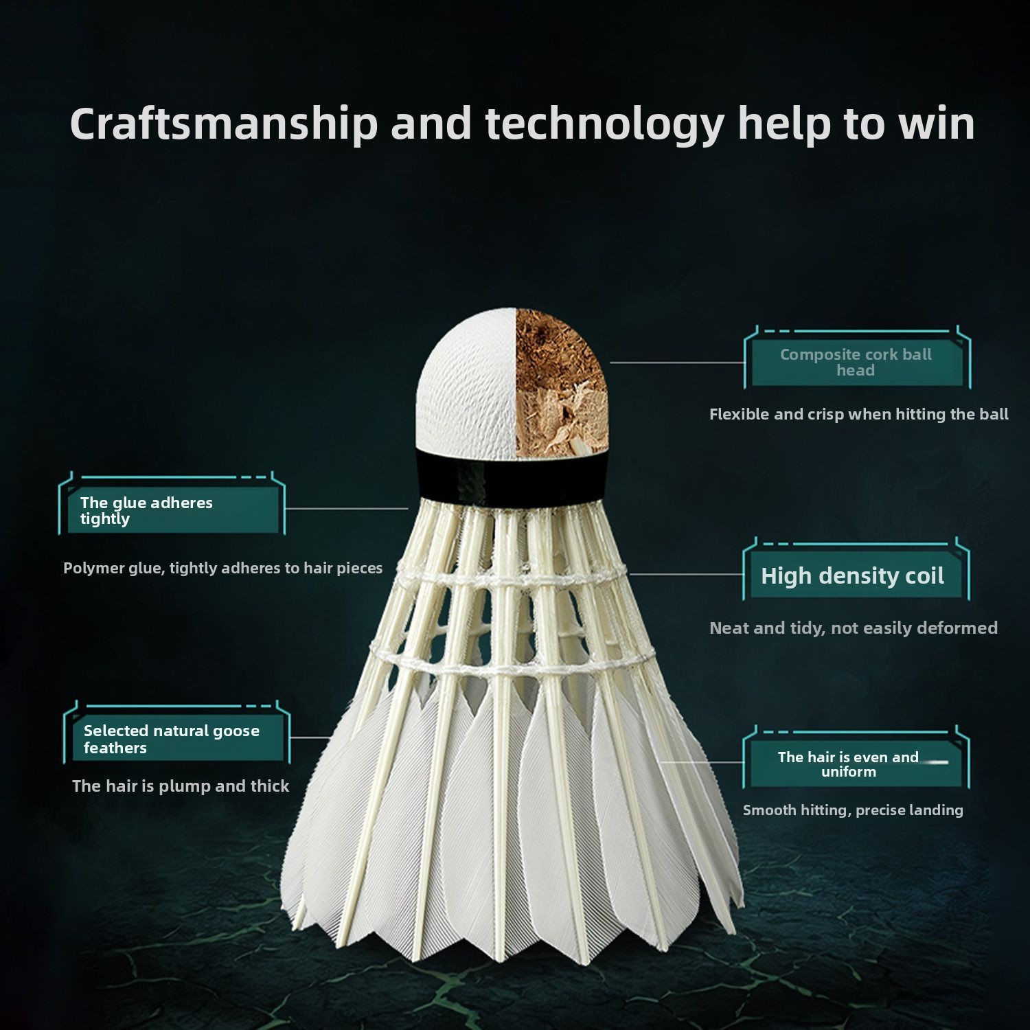 Kumpoo Kuangmang Badminton Shu - Feather Shuttlecock ulasan dan harga