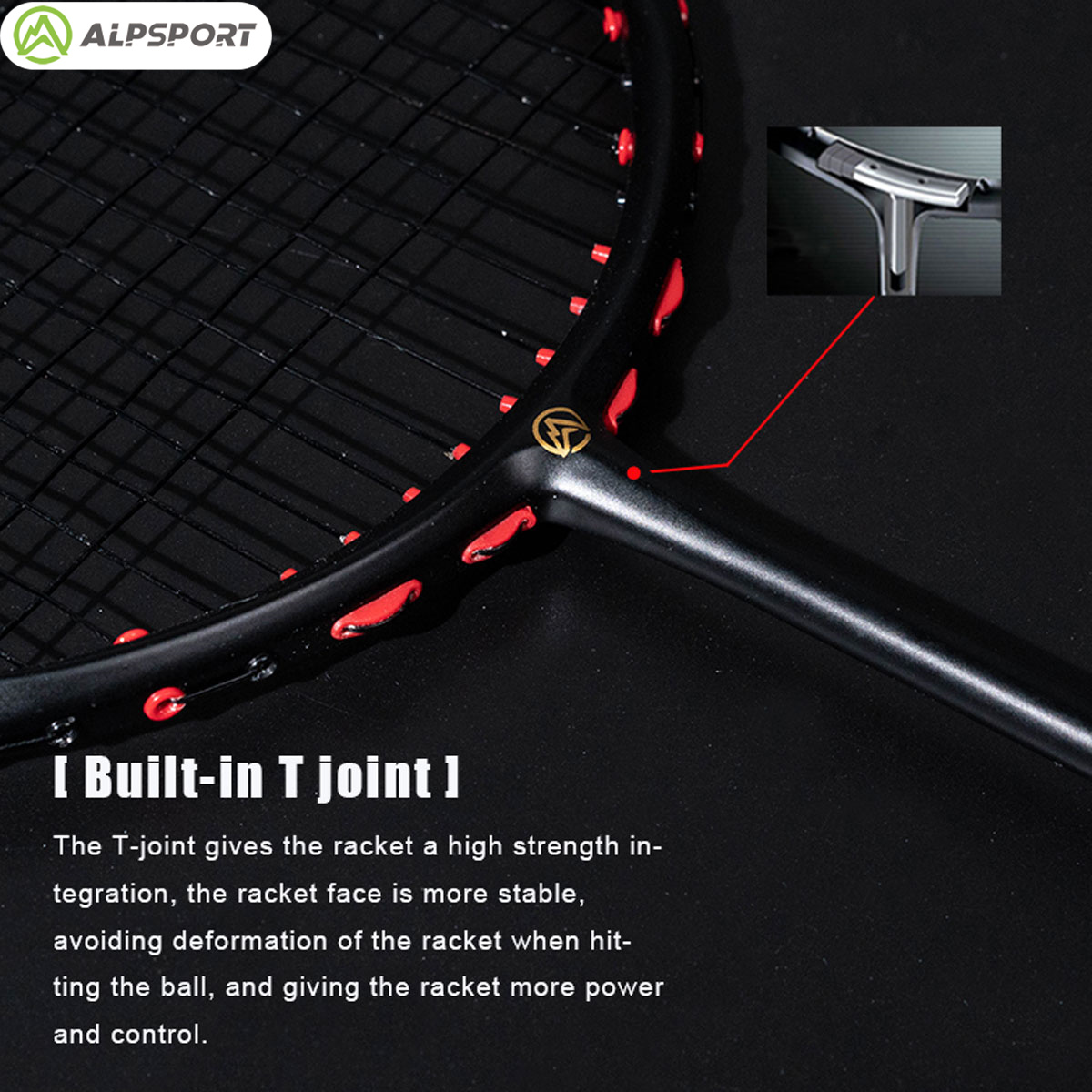 Alpsport MH-V5 5U 75g Wave Leg - Badminton Racket Carbon ulasan dan harga
